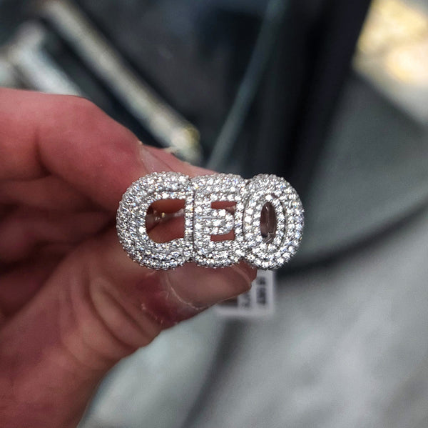 10k White Gold VS Diamonds CEO Ring