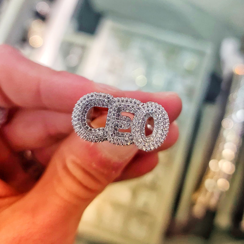 10k White Gold VS Diamonds CEO Ring