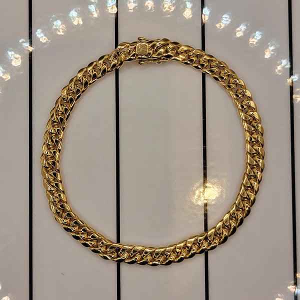 10k Yellow Gold 6mm Miami Cuban Link Bracelet