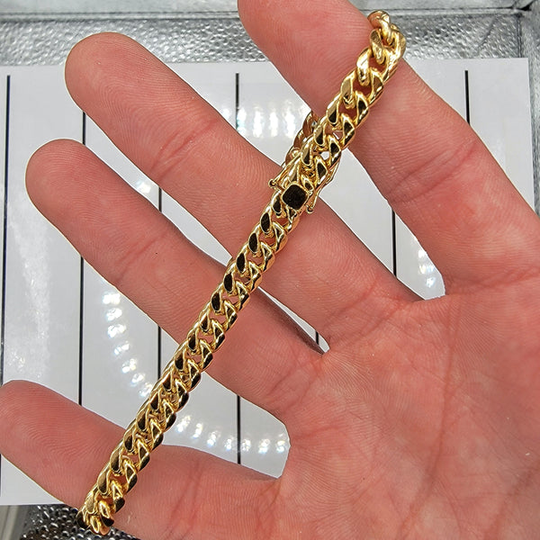 10k Yellow Gold 6mm Miami Cuban Link Bracelet