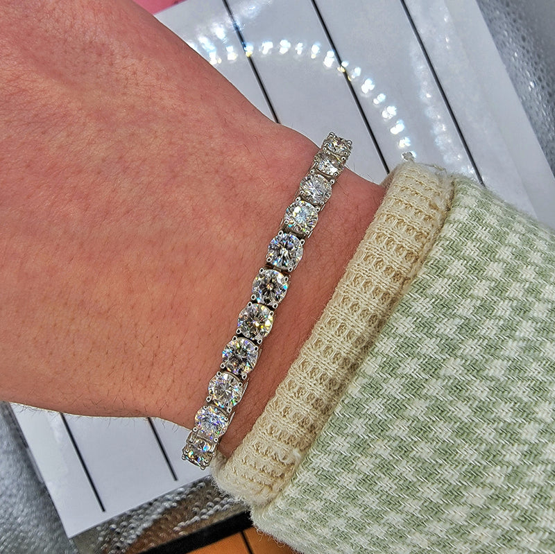 10k White Gold VS Diamonds 5mm Tennis Bracelet