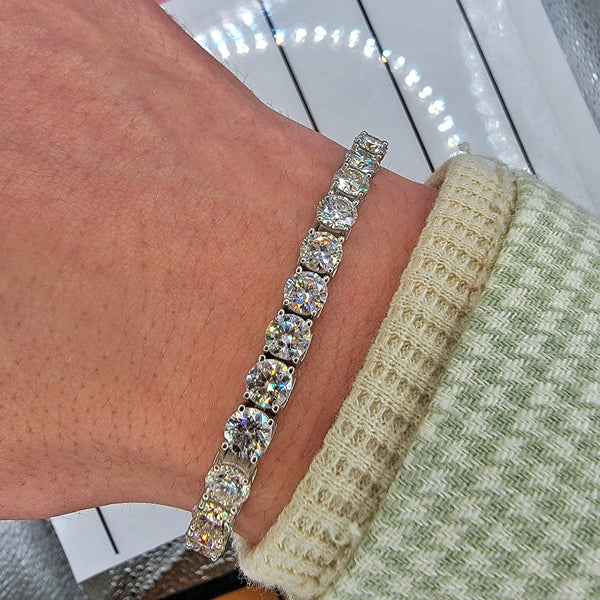 10k White Gold VS Diamonds 5mm Tennis Bracelet