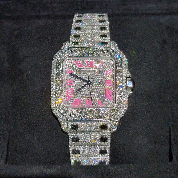 Women's 37mm Si1 Diamonds Santos De Cartier