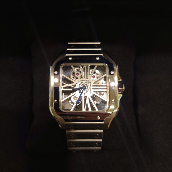 40mm Skeleton Santos De Cartier