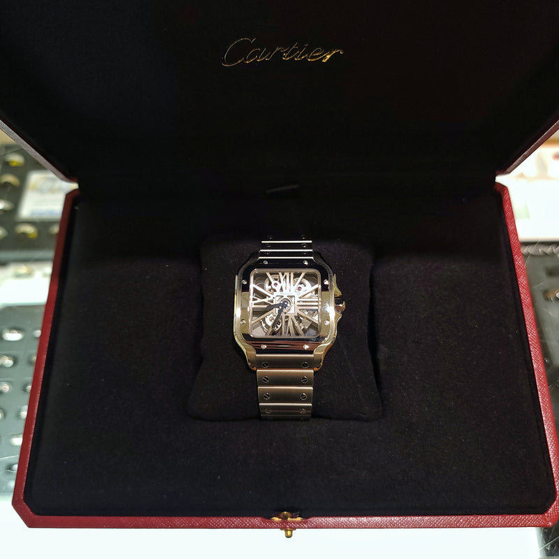 40mm Skeleton Santos De Cartier