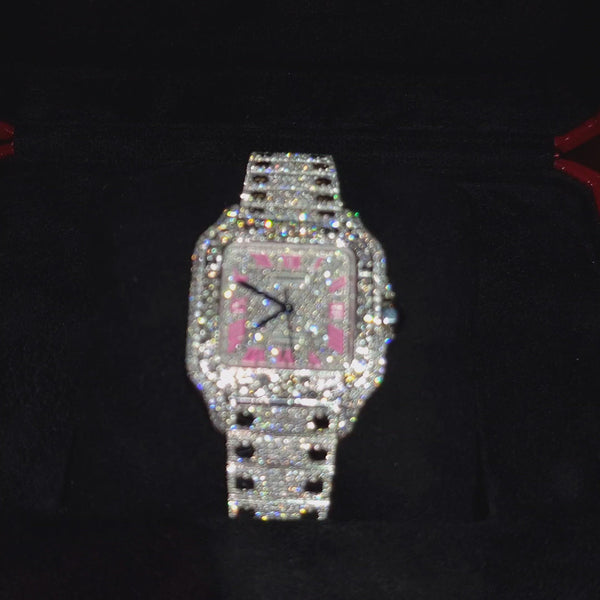 Women's 37mm Si1 Diamonds Santos De Cartier